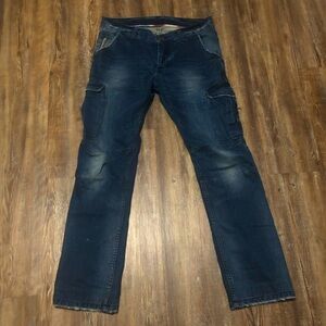 Rockstar Sushi Jeans Women's 30 Moto Denim Full Seat Cargo Riding Skinny Pants
